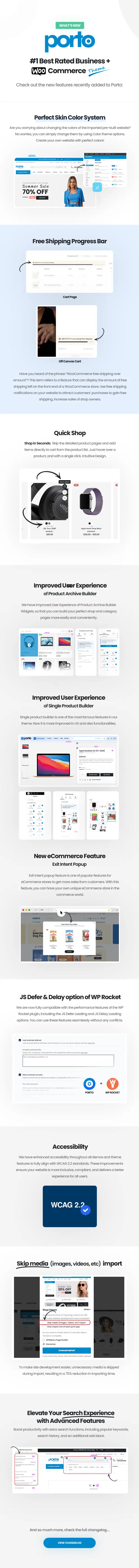 Porto WordPress New Features