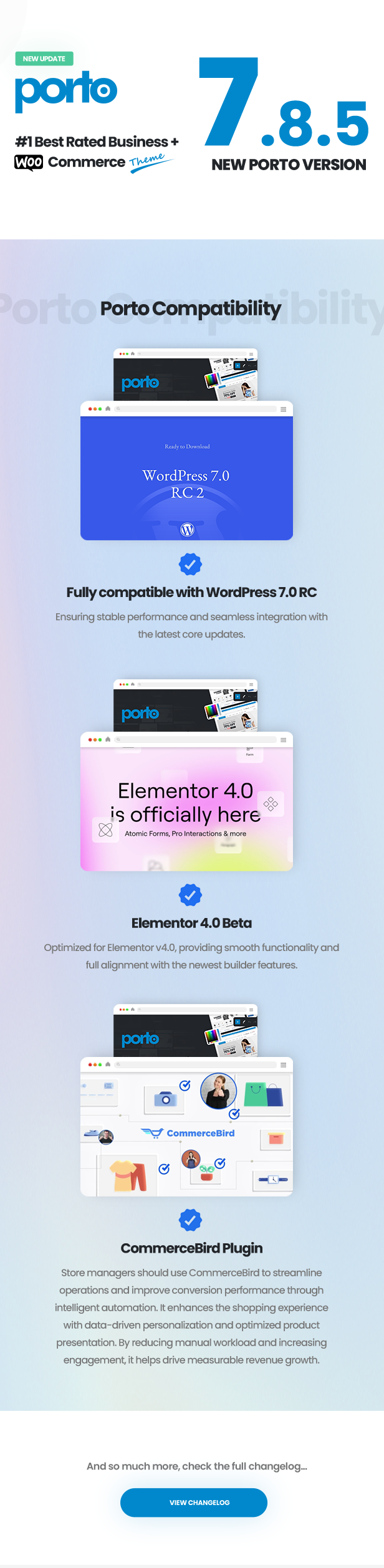 Porto WordPress Whats New 7.8.5