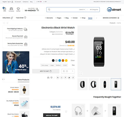 Product Data Section