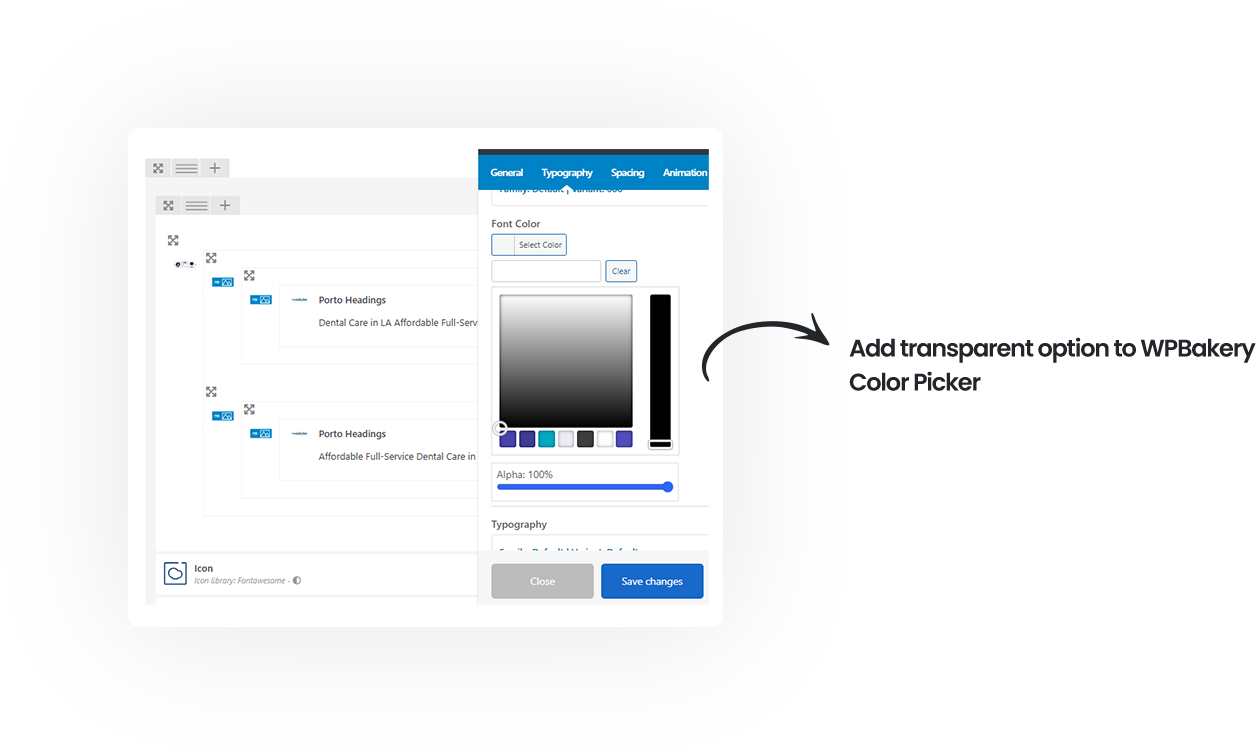 Add Transparent Option to WPBakery Color Picker